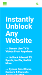 Mobile Screenshot of instantunblock.com